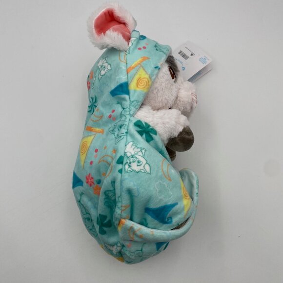Disney Parks Babies Moana Pua Pig in a Blanket Plush 10" Stuffed Animal Toy NWT - Picture 4 of 12
